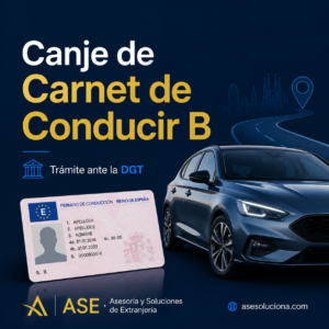 Canje de Carnet de Conducir B (DGT)